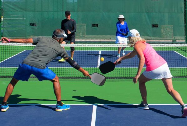 Plush® Pickleball court paint ensures a professional-grade playing surface.